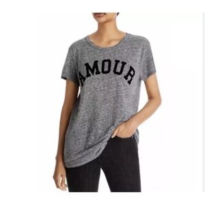 NWT Zadig & Voltaire Gumental walk flock amor t-shirt size S/M/L